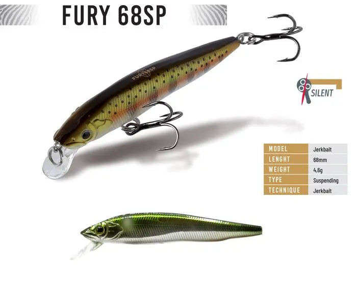 Vobler Herakles Fury 68sp 6.8cm 4.8gr Skeleton Ayu