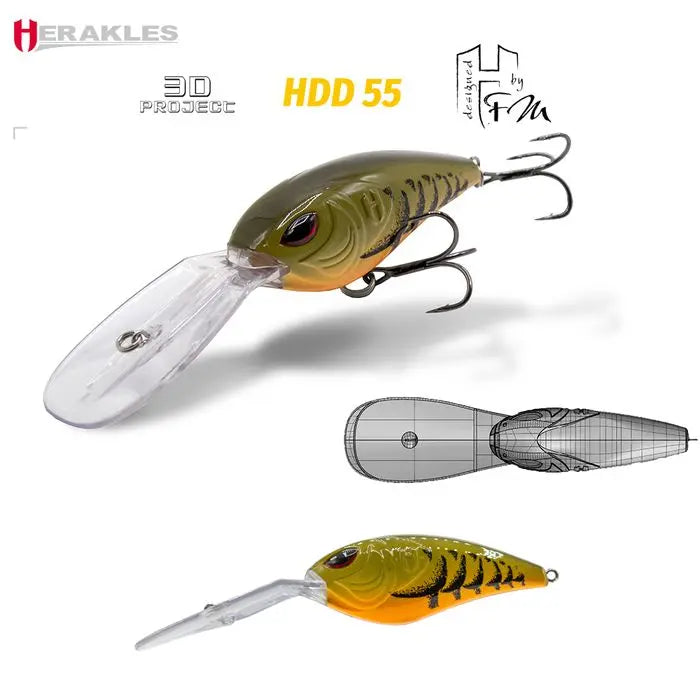 Vobler Herakles Hdd 55f 7.0cm 27gr Brown Craw