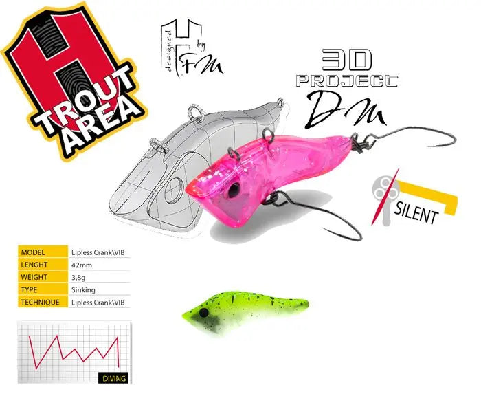 Vobler Herakles Hybrid S 4.2cm 3.8gr Lime Glow