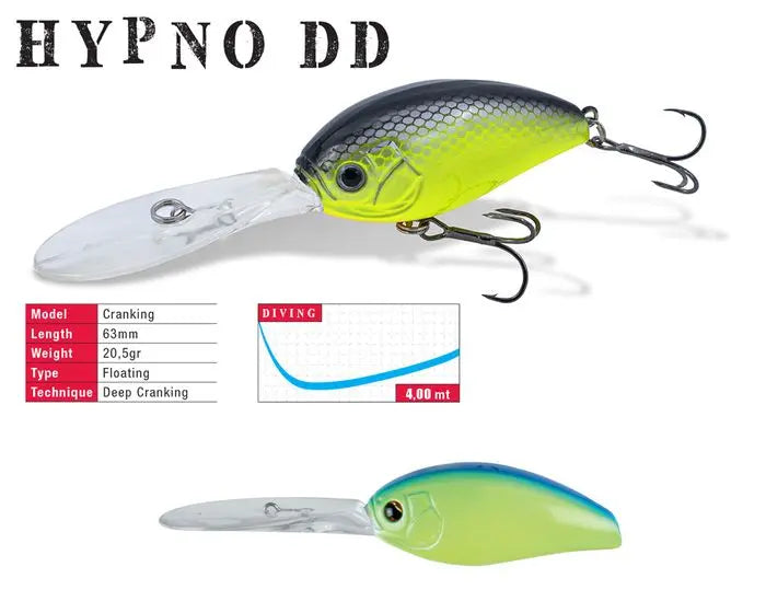 Vobler Herakles Hypno-dd F 6.3cm 20.5gr Blue Back Chartreuse