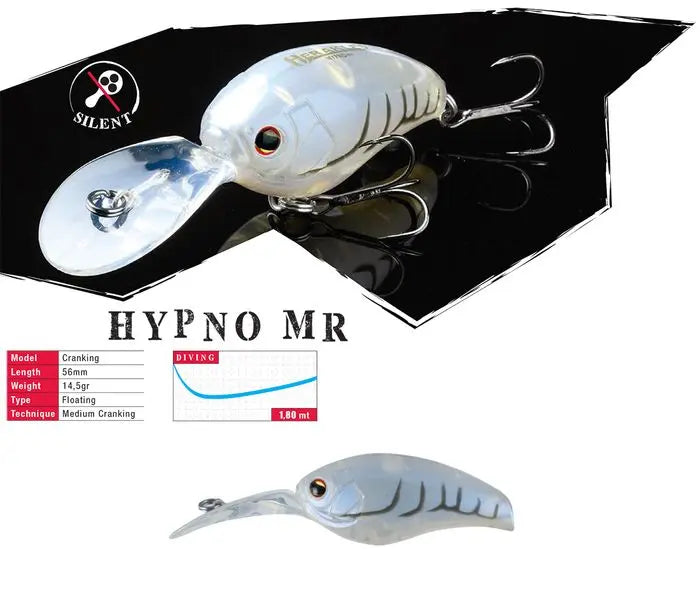 Vobler Herakles Hypno-mr F 5.6cm 14.5gr White Craw