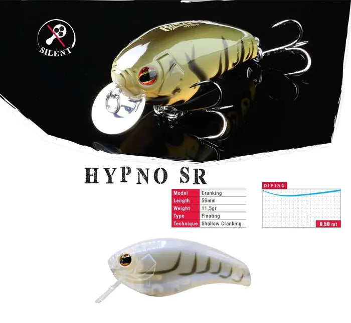 Vobler Herakles Hypno-sr F 5.6cm 11.5gr White Craw
