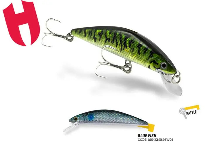 Vobler Herakles Mizu 70sp Sw 7.0cm 4.8gr Blue Fish