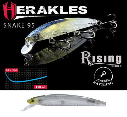 Vobler Herakles Snake 95sp 9.5cm 9gr Ghost Bait