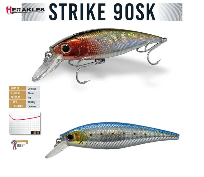 Vobler Herakles Strike 90sk 9cm 11gr Sarda Chrome