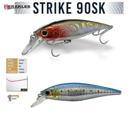 Vobler Herakles Strike 90sk 9cm 11gr Sarda Chrome