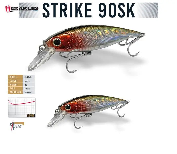 Vobler Herakles Strike 90sk 9cm 11gr Silver Shad