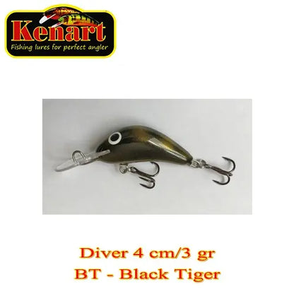 Vobler Kenart Diver 4cm / 5gr (sinking) : Culoare - BT - Blue Chrome