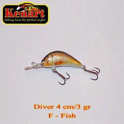 Vobler Kenart Diver 4cm / 5gr (sinking) : Culoare - F