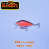 Vobler Pill Sinking 3cm/4g Kenart : Culoare - Red
