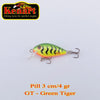 Vobler Pill Sinking 3cm/4g Kenart : Culoare - GT - Green Silver