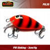 Vobler Pill Sinking 3cm/4g Kenart : Culoare - Natural Roach Fluo