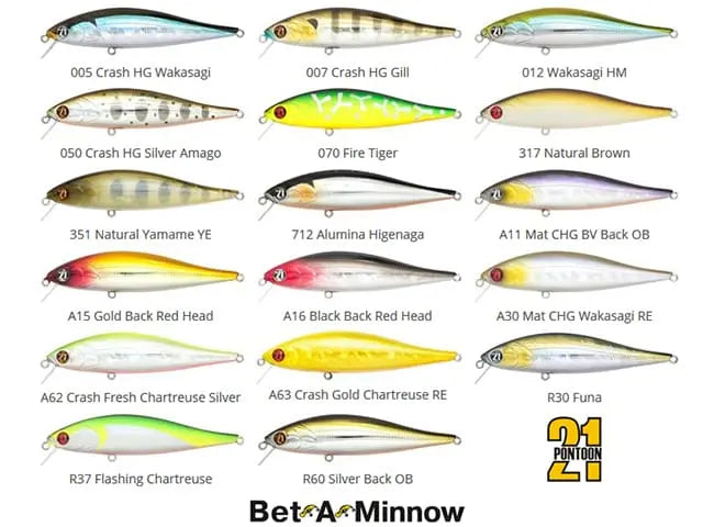 Vobler Pontoon21 Bet a Minnow 102F-SR 10.2cm 14.9g 007 F Bet a Minnow 10.2cm 14.9g 007
