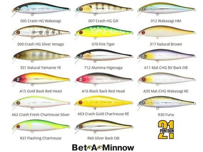 Vobler Pontoon21 Bet a Minnow 102F-SR 10.2cm 14.9g 070 F Bet a Minnow 10.2cm 14.9g 070