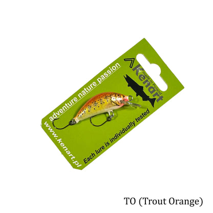 Vobler Winner 3.5cm/4gr sinking Kenart : Culoare - TO (Trout Orange)